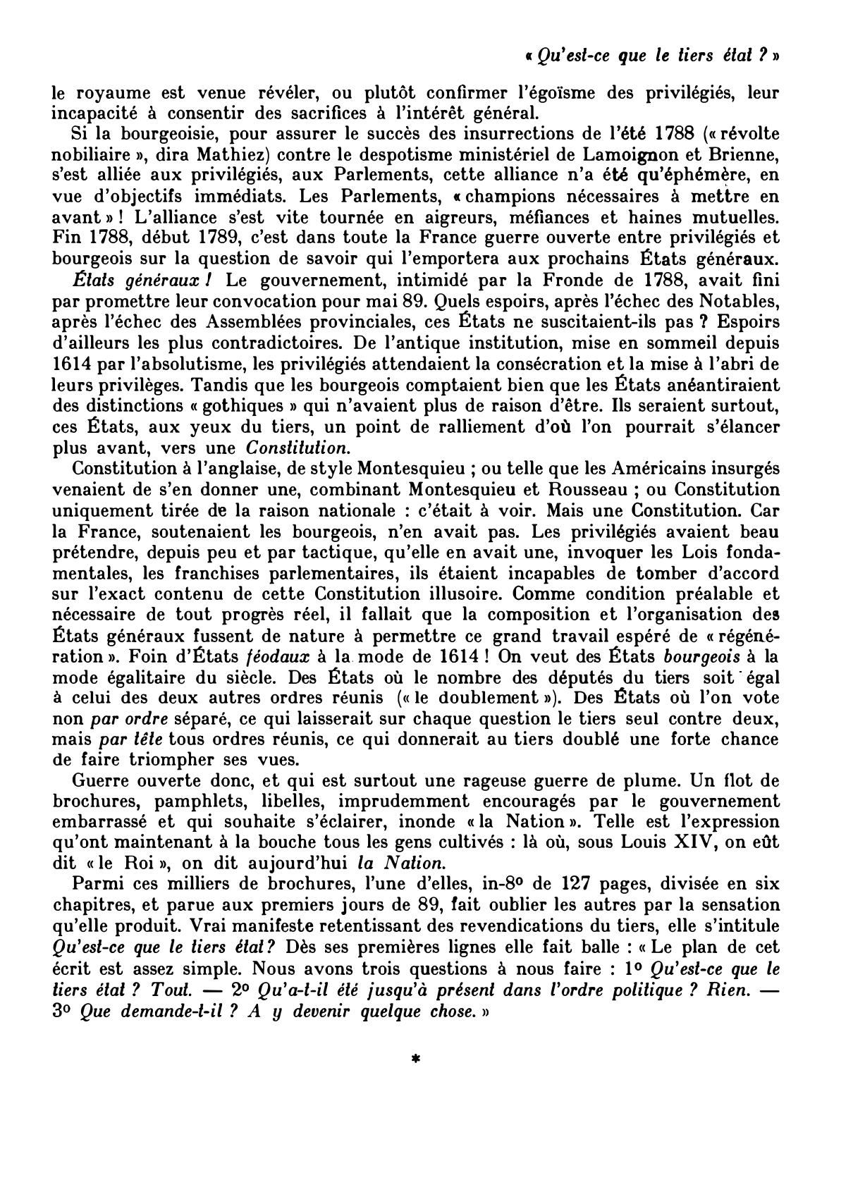 Prévisualisation du document « QU'EST-CE QUE LE TIERS ÉTAT- ? » DE SIEYÈS