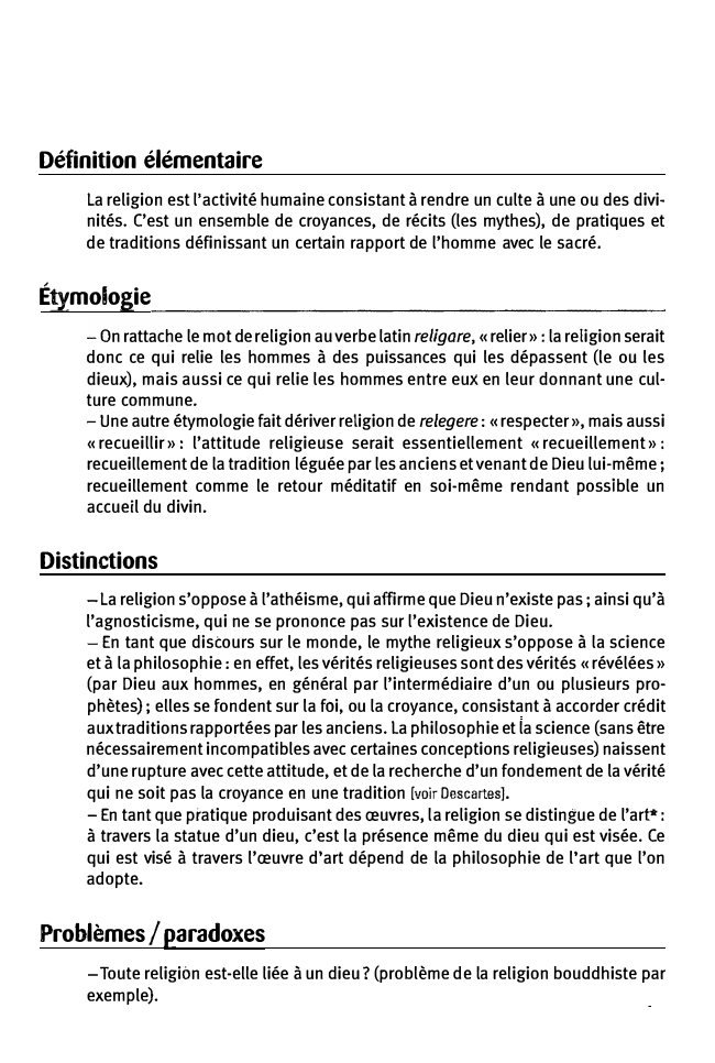 Prévisualisation du document 1 1

1

1

Définition élémentaire
La religion est l'activité humaine consistant à rendre un culte à une ou des...