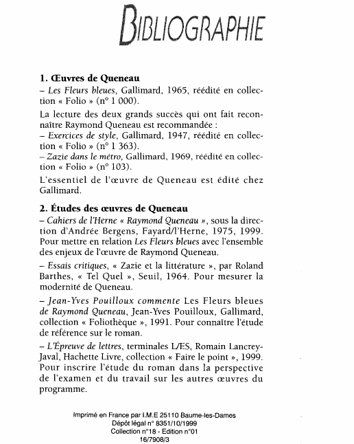 Prévisualisation du document ¼uvres de Queneau