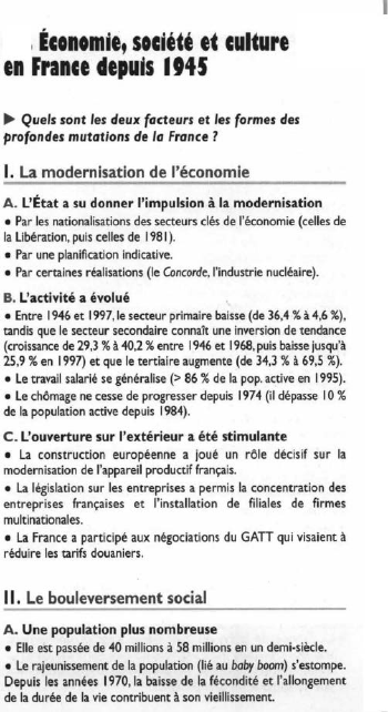 Prévisualisation du document 1, Économ~e, soc~été et cultureen France depu~s 1145.