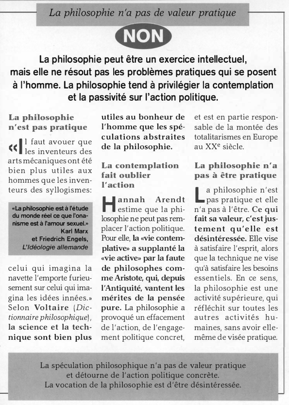 Prévisualisation du document 1

La philosophie n 'a pas de valeur pratique

tH·H•

1

1

La philosophie peut être un exercice intellectuel ,...