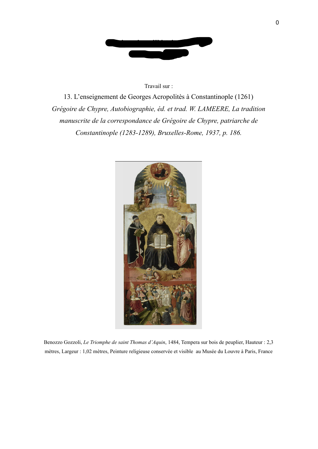 Prévisualisation du document 13. L’enseignement de Georges Acropolitès à Constantinople (1261)