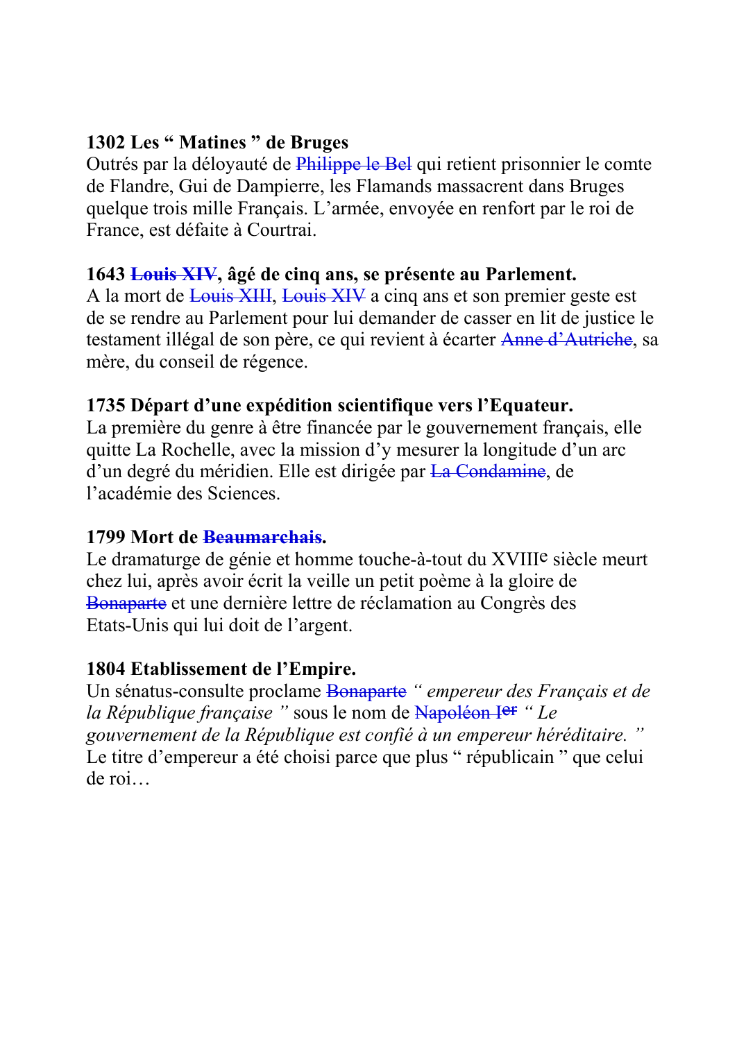 Prévisualisation du document 1302 Les ì Matines î de Bruges OutrÈs par la dÈloyautÈ de Philippe le BelF046 qui retient prisonnier le comte de Flandre, Gui de Dampierre, les Flamands massacrent dans Bruges quelque trois mille FranÁais.
