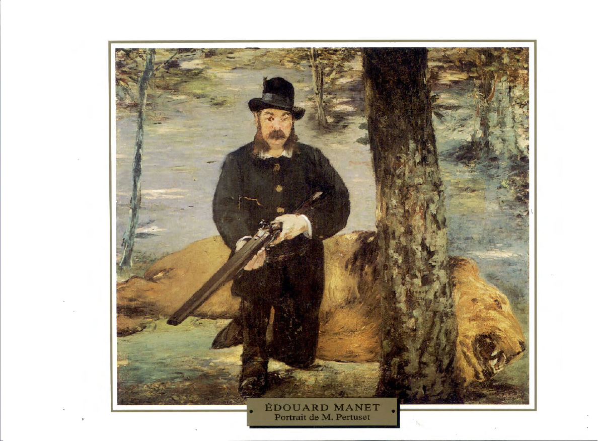 Prévisualisation du document 1880-1881

IMPRESSIONNISME
PORTRAIT

France

Edouard MANET
/

PORTRAIT DE M. PERTUISET

Qu'il est curieux, ce portrait exécuté par Manet. Un...