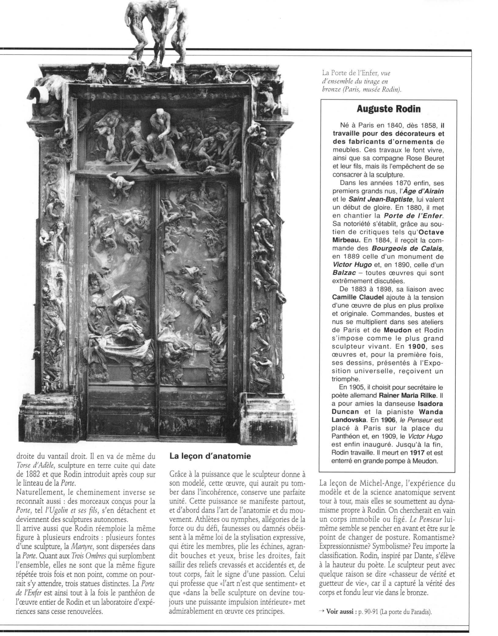Prévisualisation du document 1880-1917 Rodin au paroxysme de sa force  LA PORTE DE L'ENFER