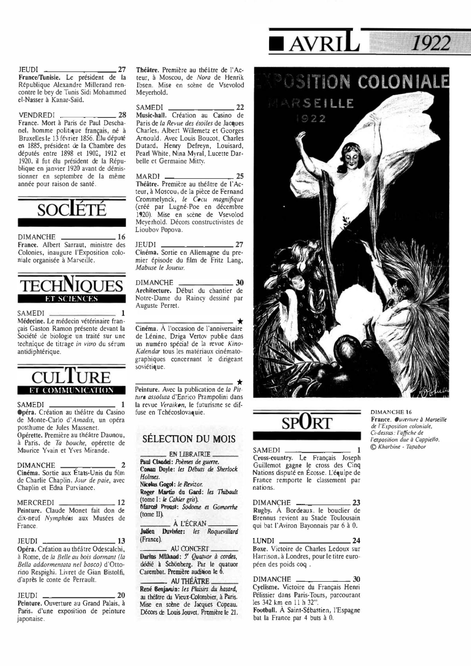 Prévisualisation du document 1922 Avril (Histoire chronologique)