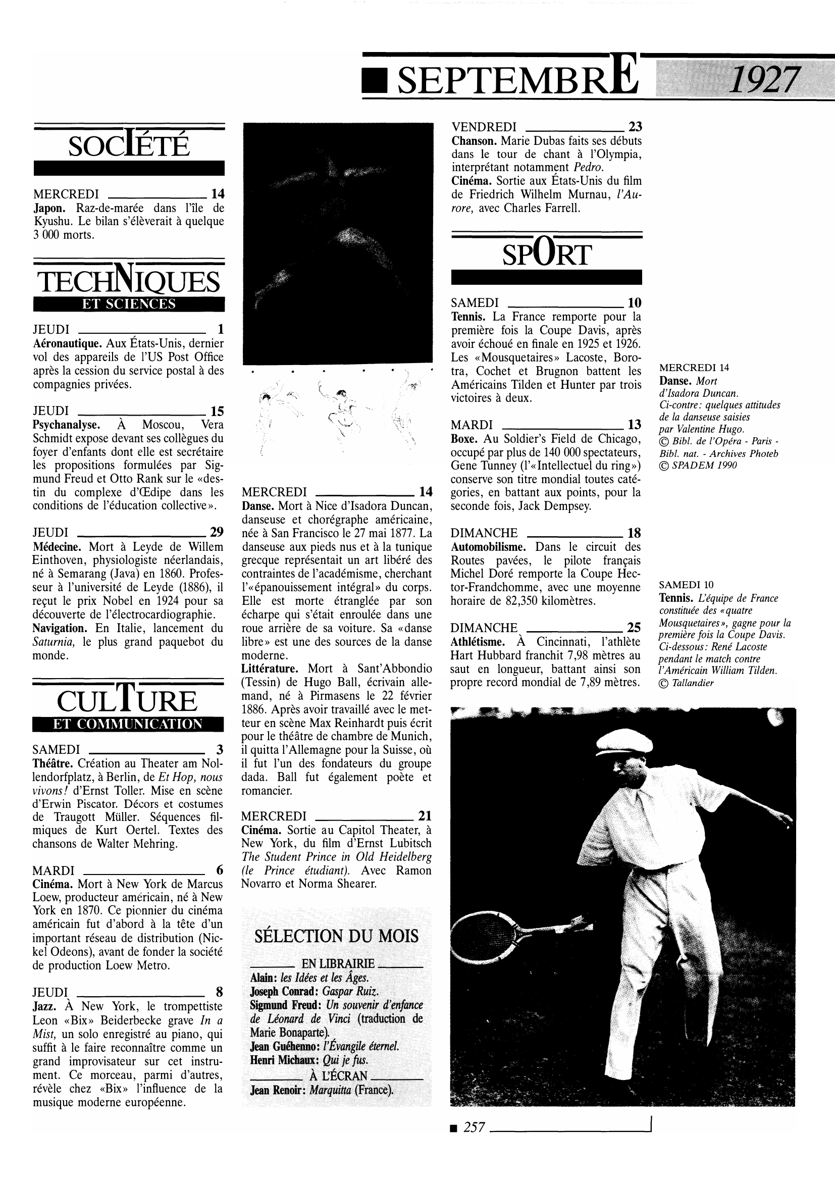 Prévisualisation du document 1927 Septembre dans le monde (histoire chronologique)