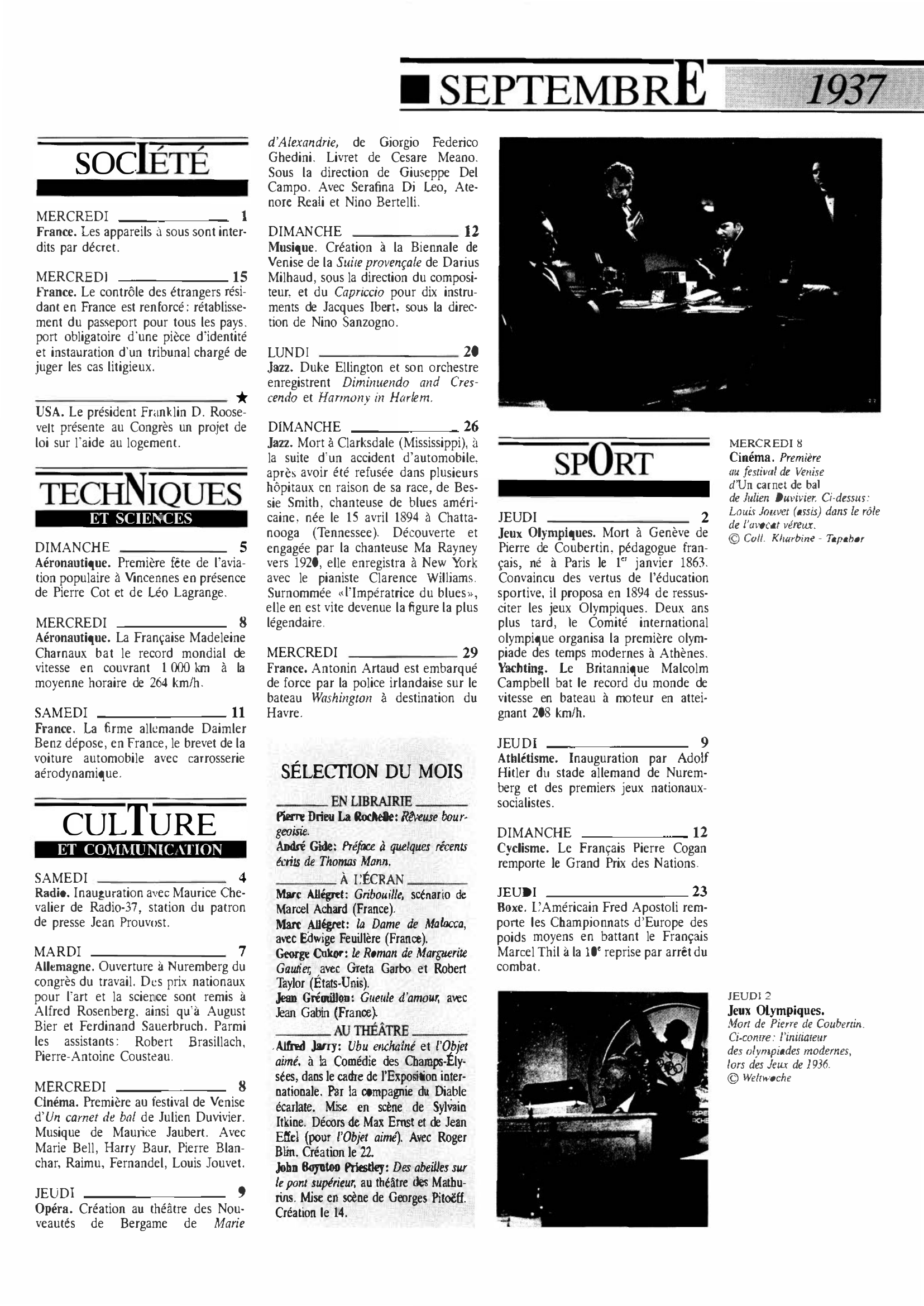 Prévisualisation du document 1937	Septembre dans le monde (histoire chronologique)