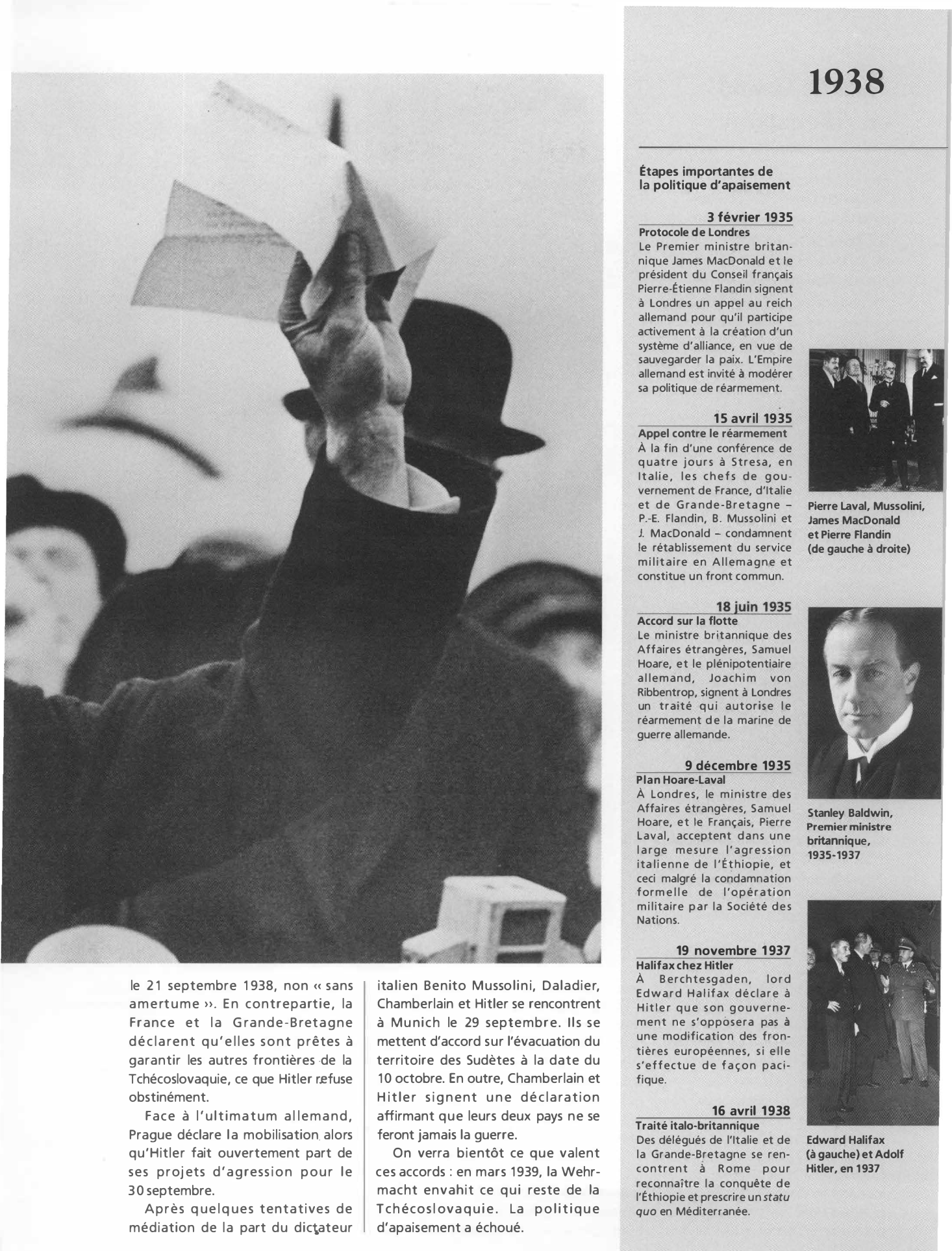 Prévisualisation du document 1938: Les accords de Munich