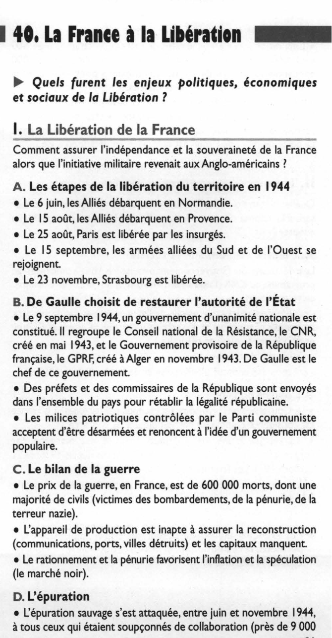Prévisualisation du document 1944: LA LIBÉRATION DE LA FRANCE