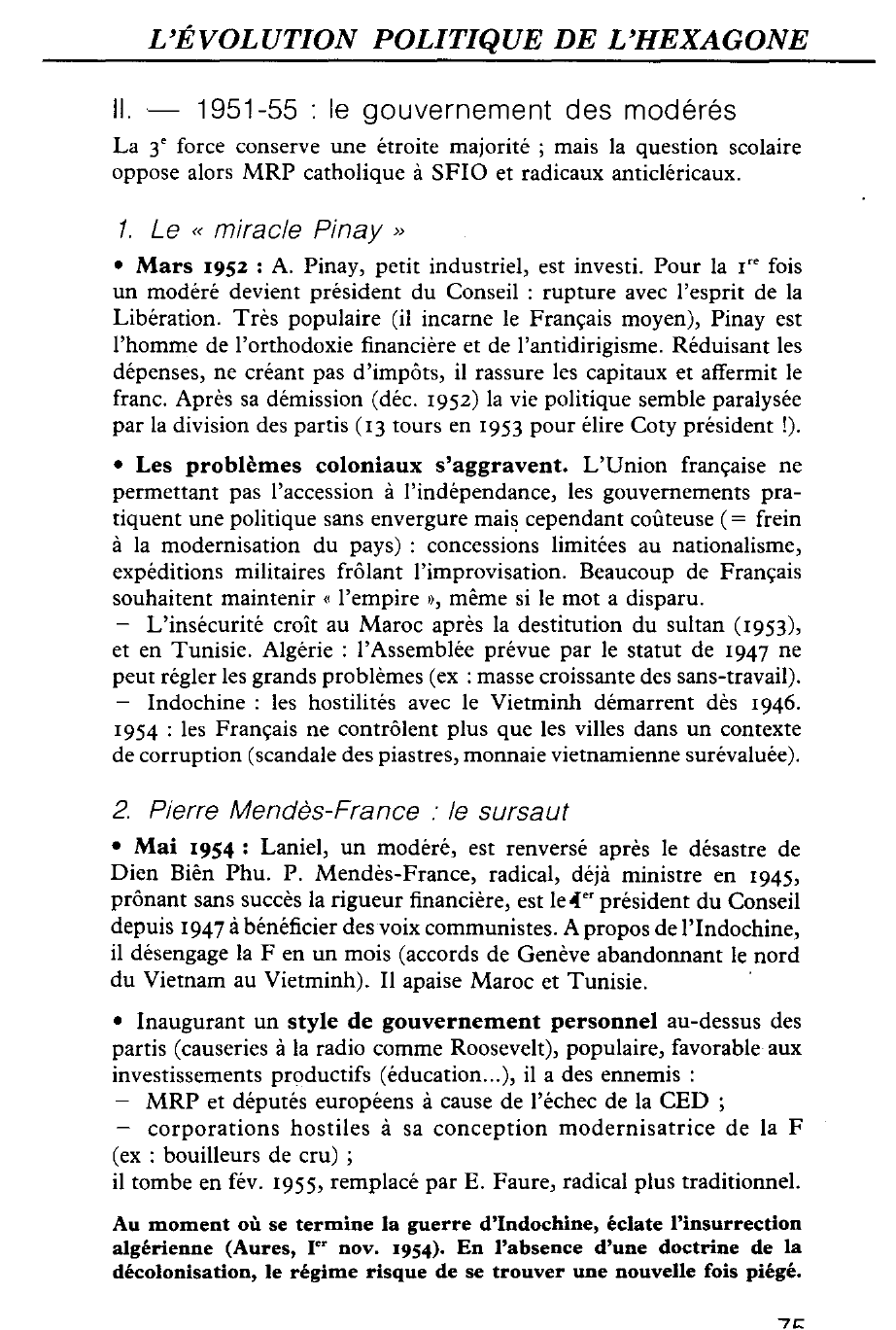 Prévisualisation du document 1947-1955 : LA IVe RÉPUBLIQUE S'INSTALLE