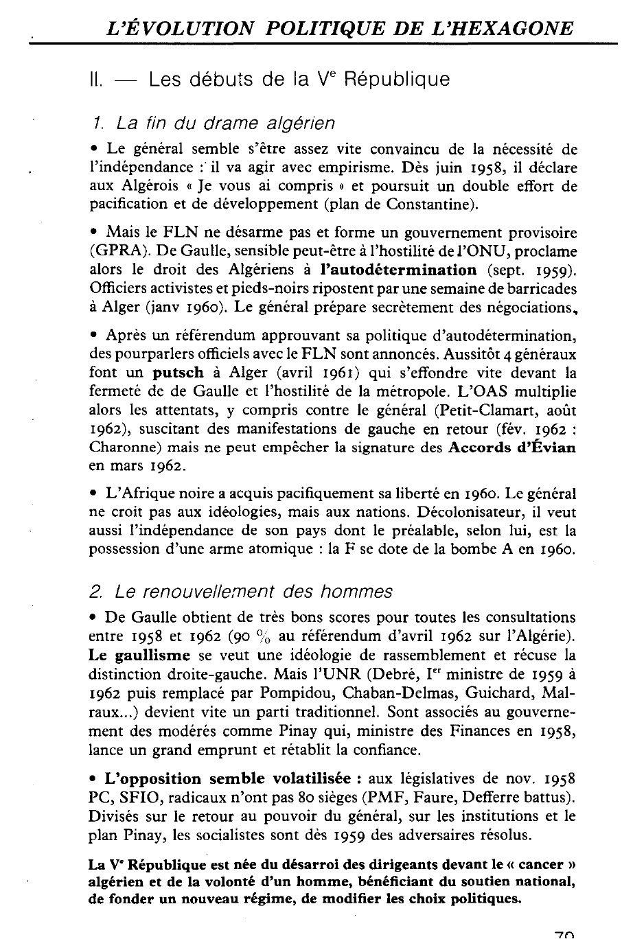 Prévisualisation du document 1956-1962 : DE LA IVe A LA Ve RÉPUBLIQUE