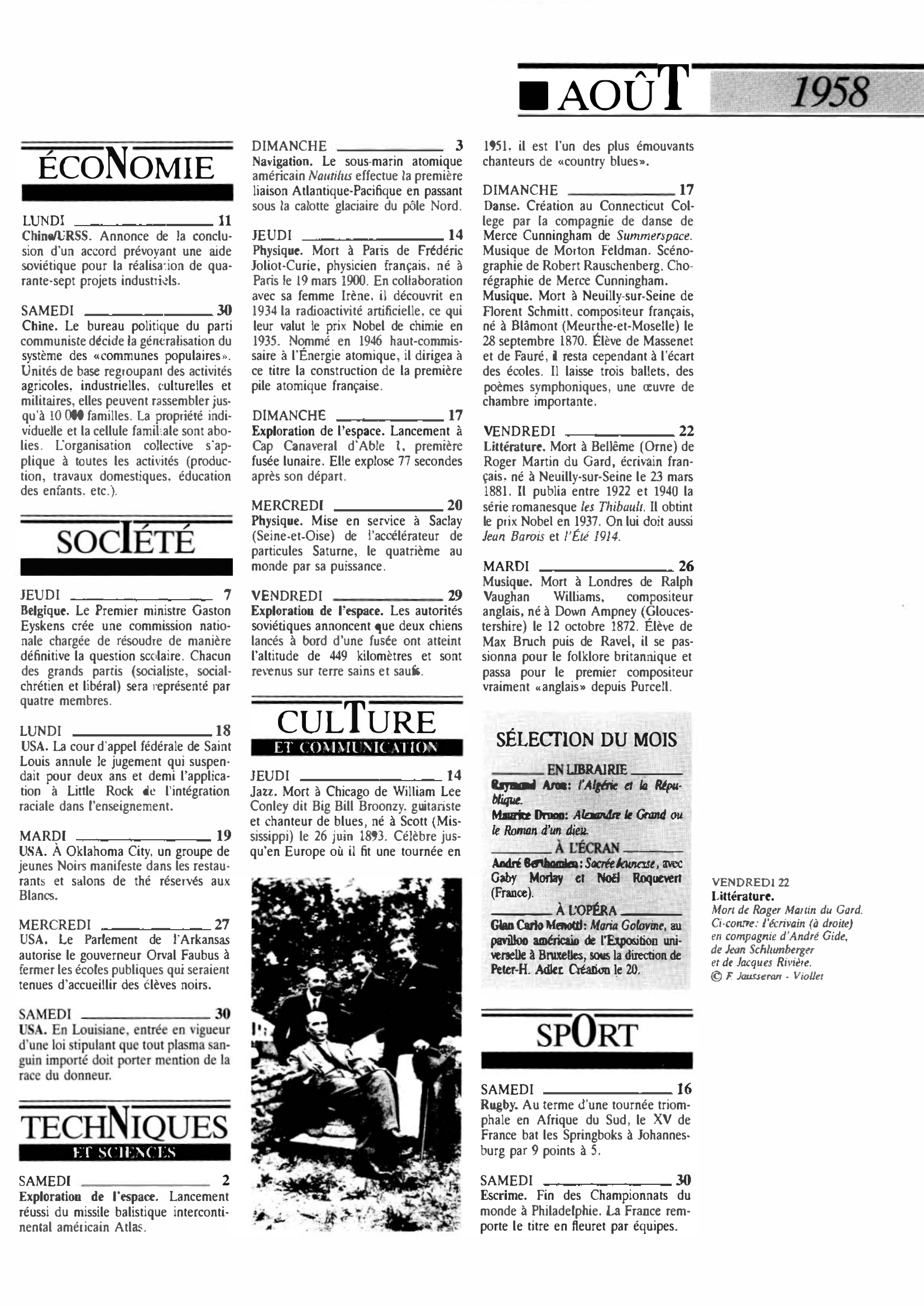 Prévisualisation du document 1958 Août dans le monde (histoire chronologique)