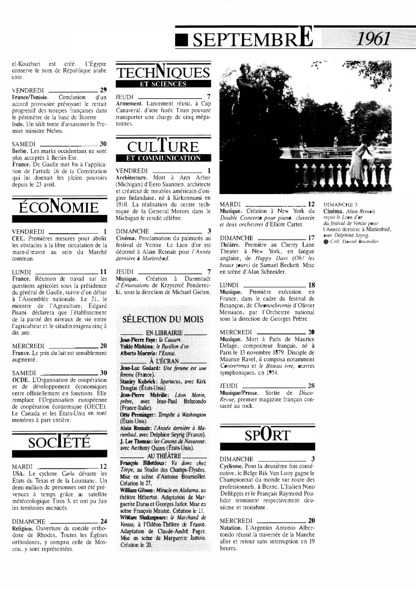 Prévisualisation du document 1961 Septembre dans le monde (histoire chronologique)