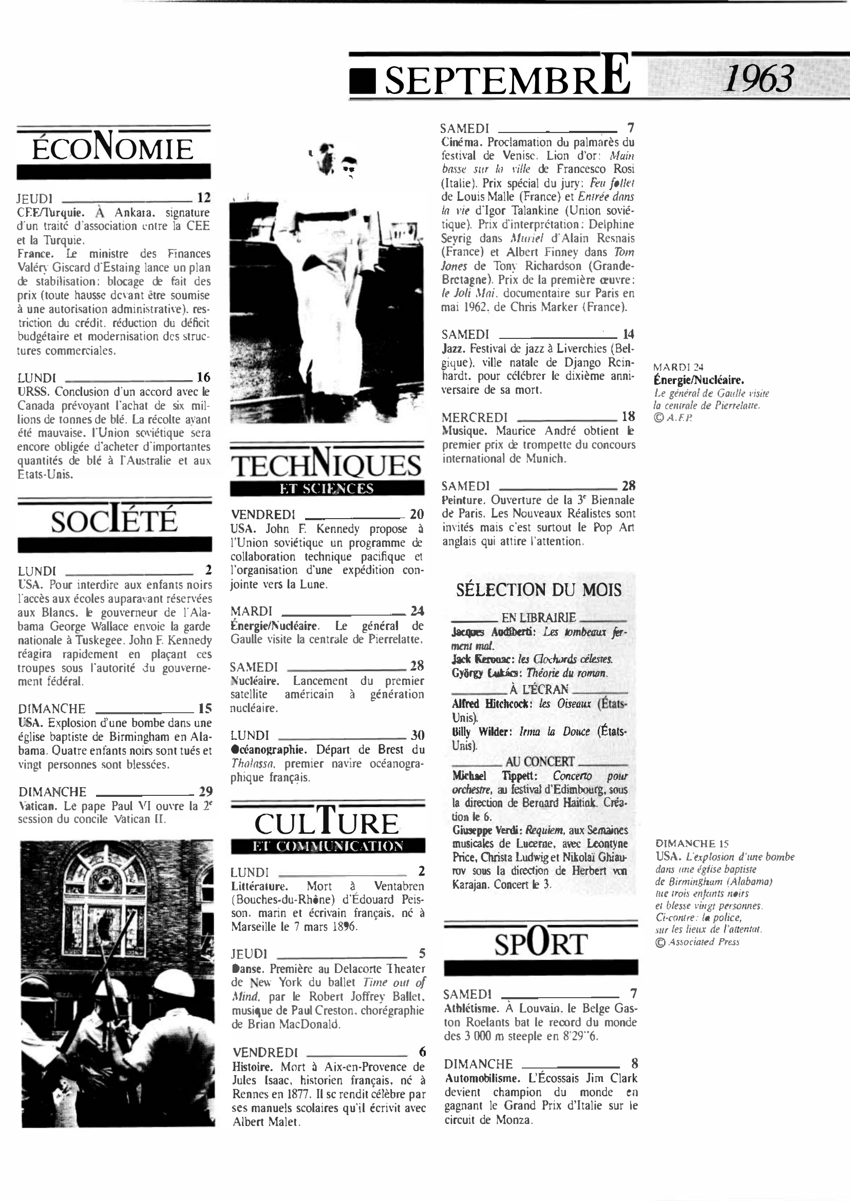 Prévisualisation du document 1963 Septembre dans le monde (histoire chronologique)