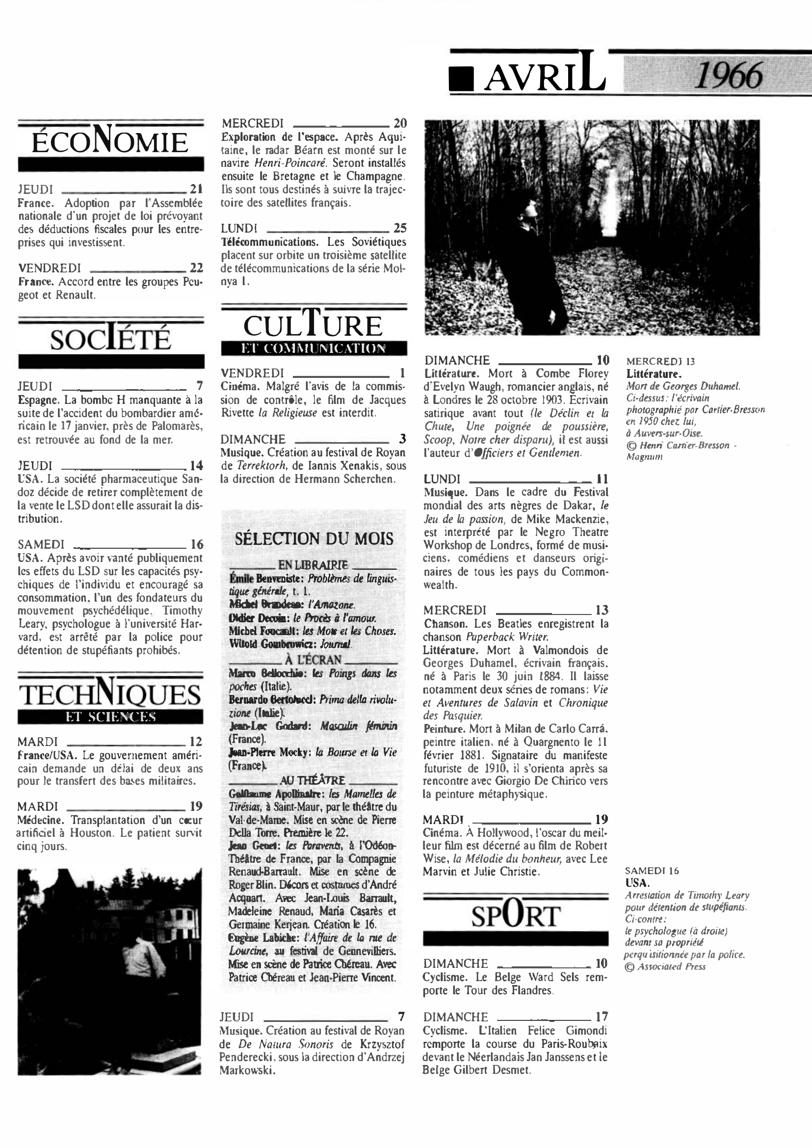 Prévisualisation du document 1966 Avril dans le monde (histoire chronologique)