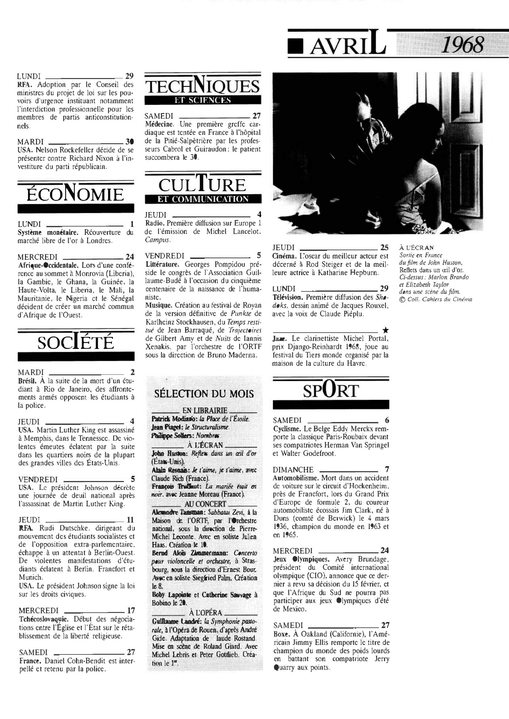 Prévisualisation du document 1968 Avril dans le monde (histoire chronologique)