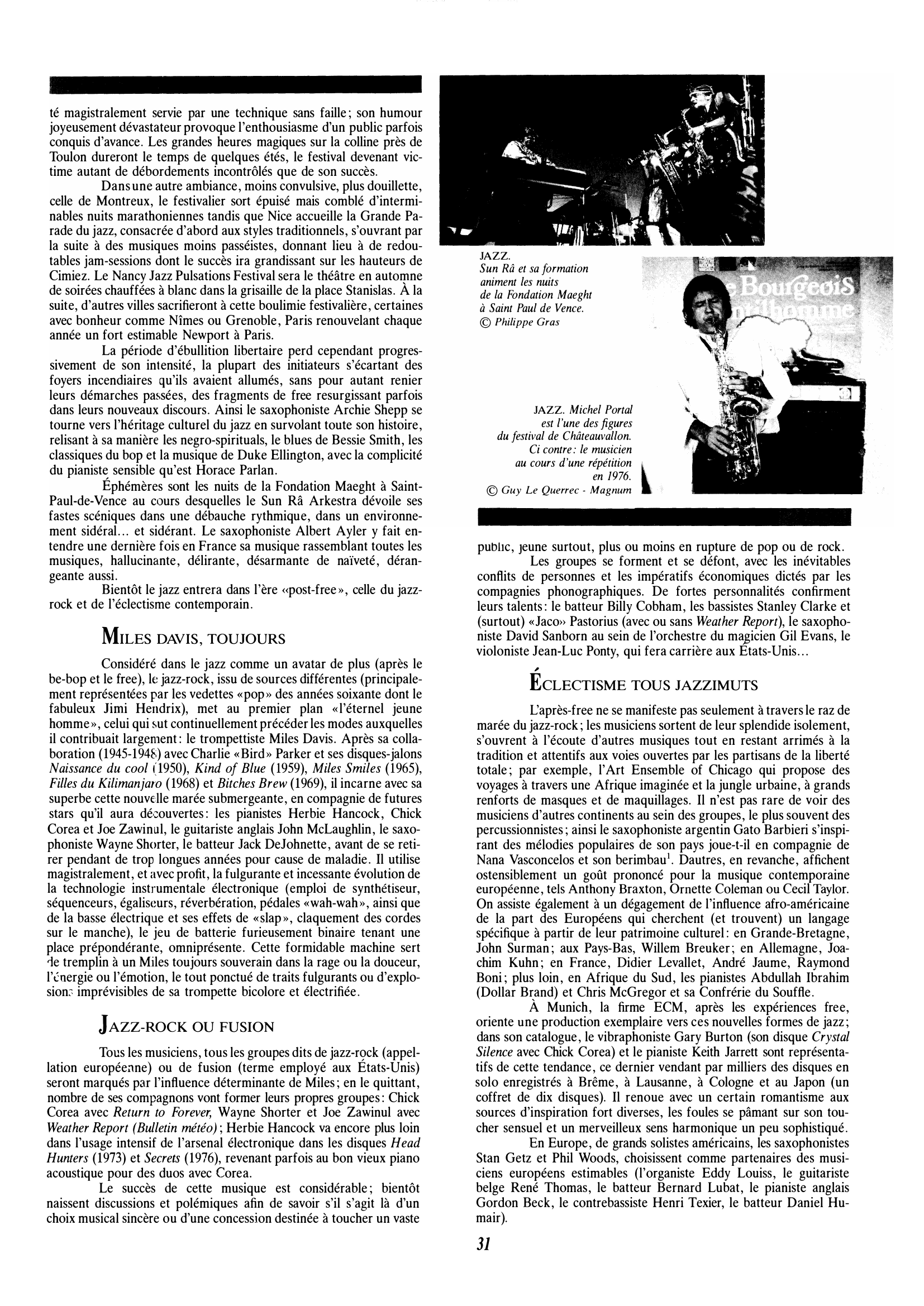 Prévisualisation du document 1970 – 1979 : JAZZ