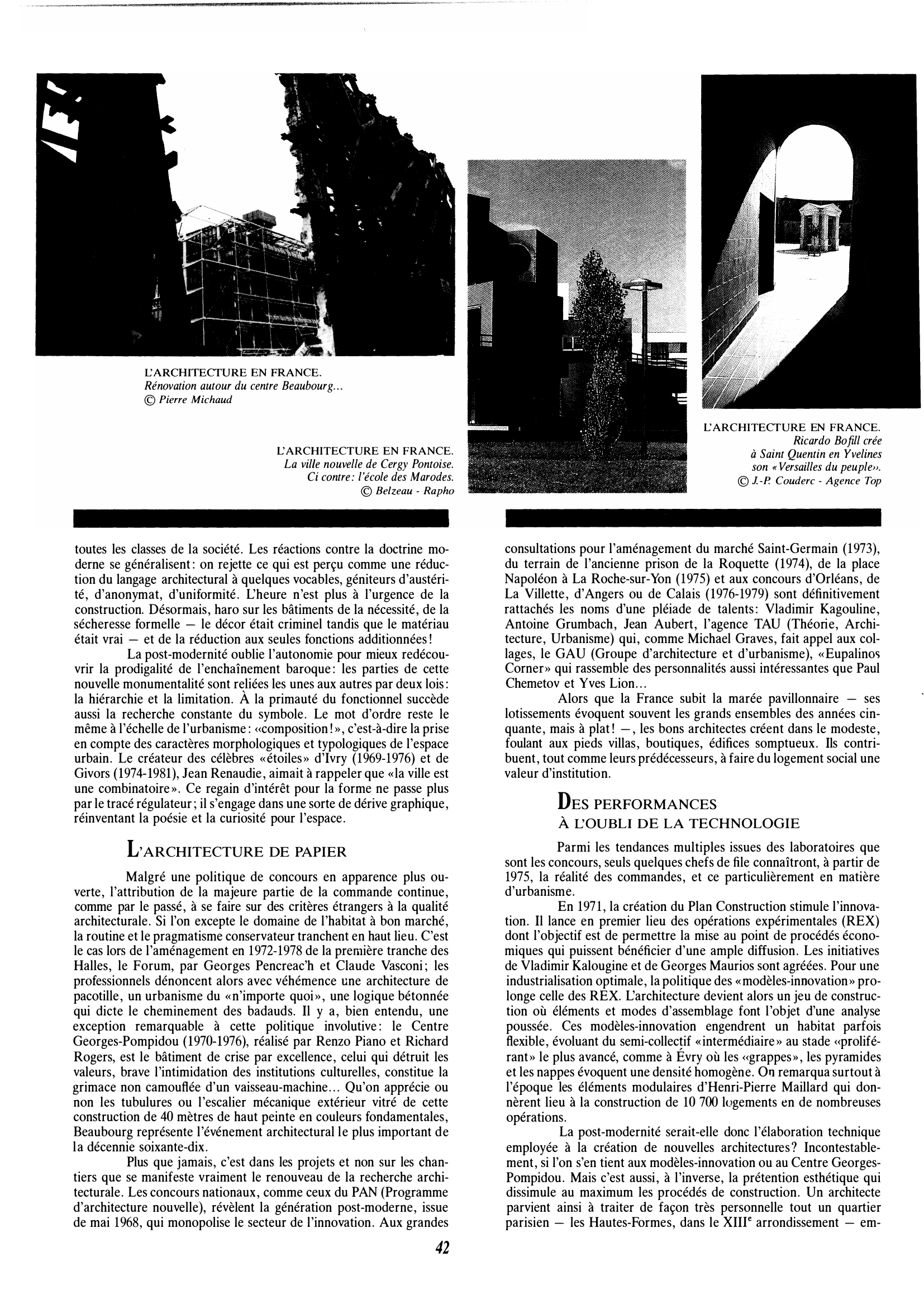 Prévisualisation du document 1970 – 1979 : L'ARCHITECTURE  EN FRANCE