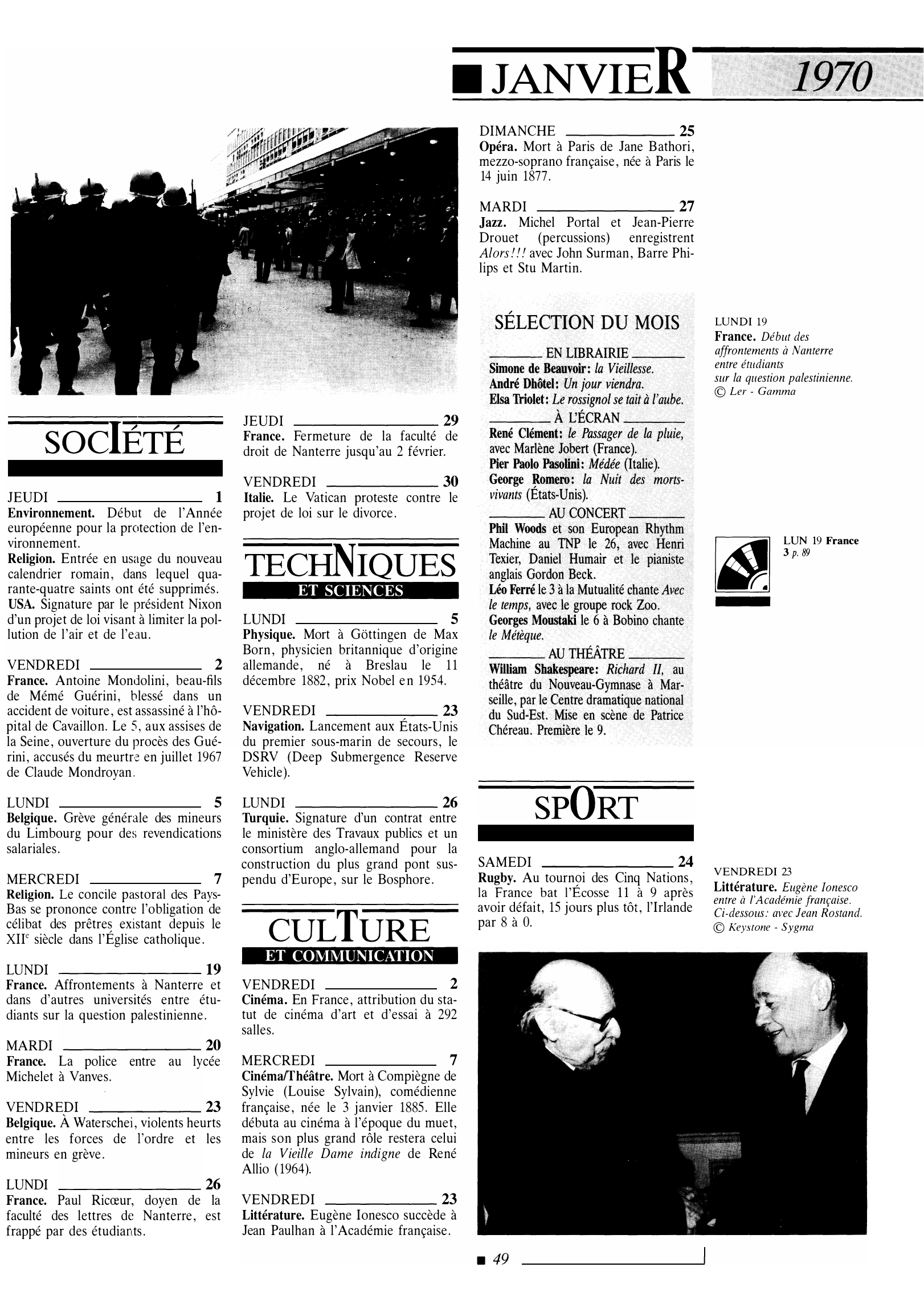 Prévisualisation du document 1970 Janvier