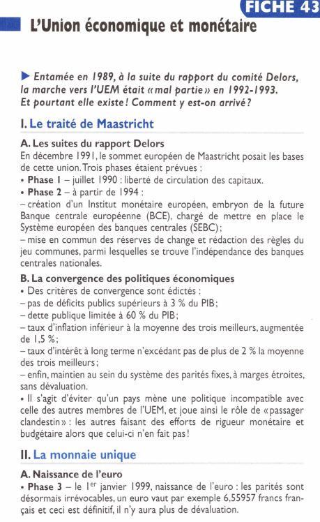 Prévisualisation du document •

1it~ i 1-11 1

L'Union économique et monétaire

► Entamée en 1989, à la suite du rapport du comité...