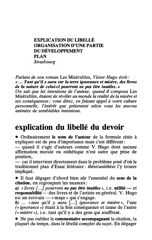 Prévisualisation du document 222

Français, préparation au bac 86

EXPLICATION DU LIBELLÉ
ORGANISATION D'UNE PARTIE
DU DÉVELOPPEMENT...