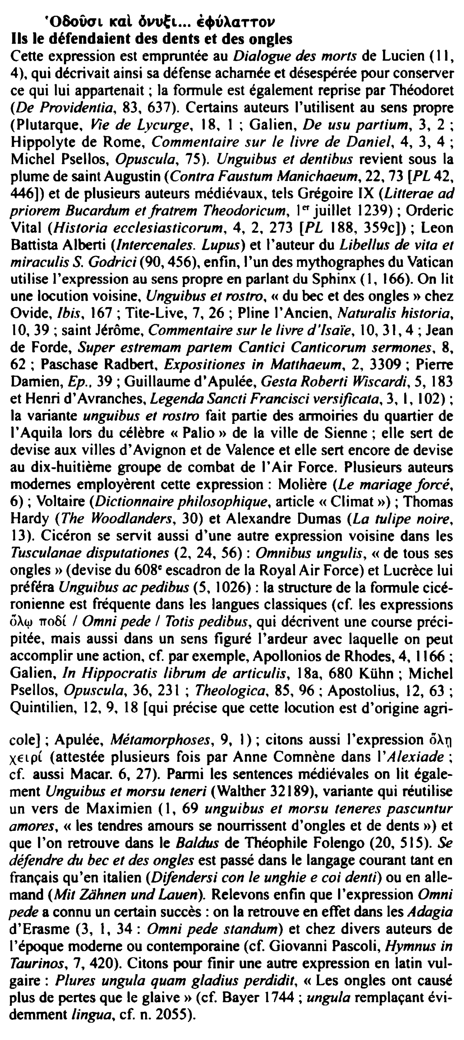 Prévisualisation du document 6vi,EL ... È♦vAŒTTOV
Ils le défendaient des dents et des ongles
Cette expression est empruntée au Dialogue des morts de...