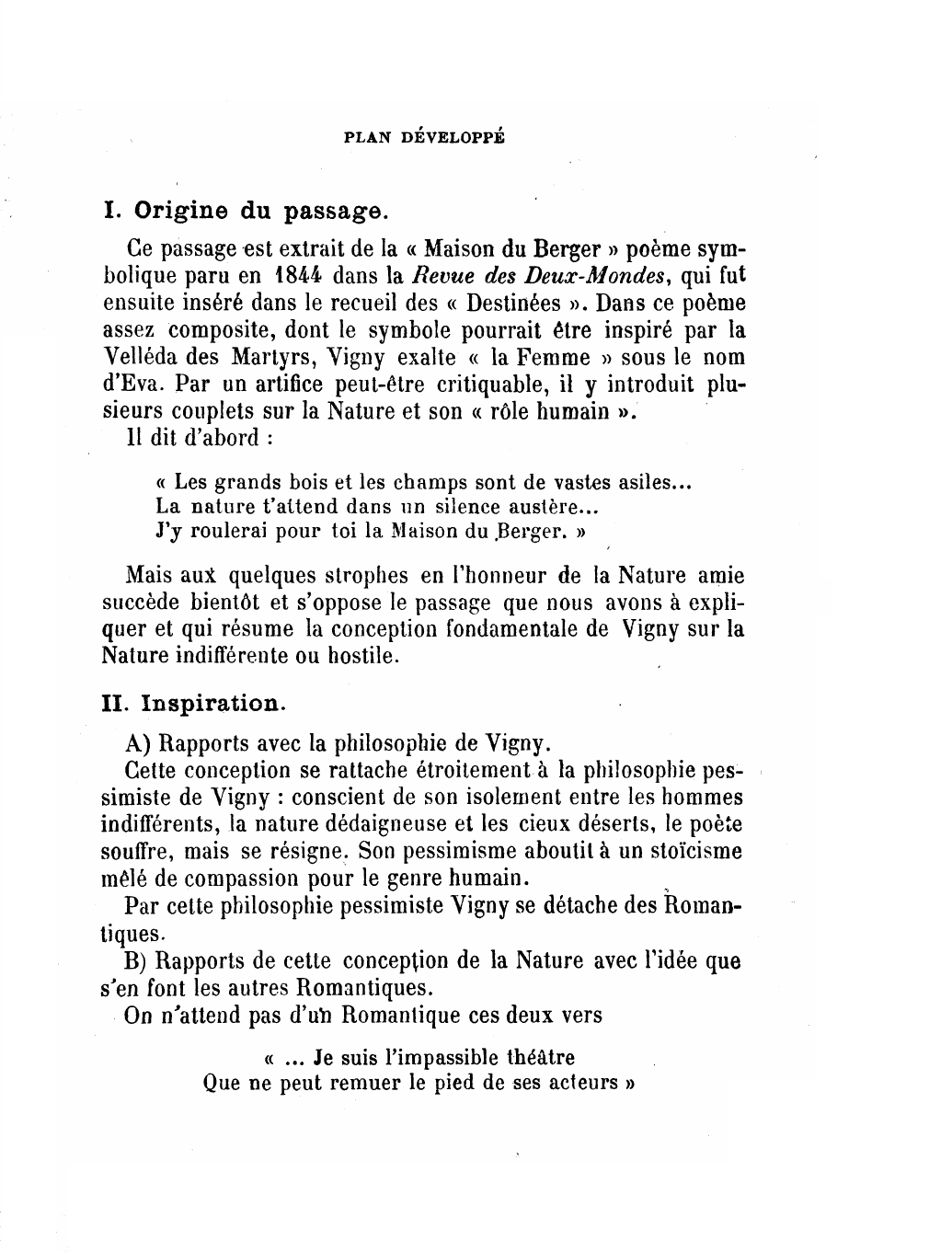 Prévisualisation du document A. de Vigny: La Maison du Berger: III