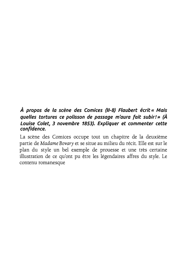 Prévisualisation du document À propos de la scène des Comices (11-8) Flaubert écrit« Mais
quelles tortures ce polisson de passage m'aura fait subir!»...