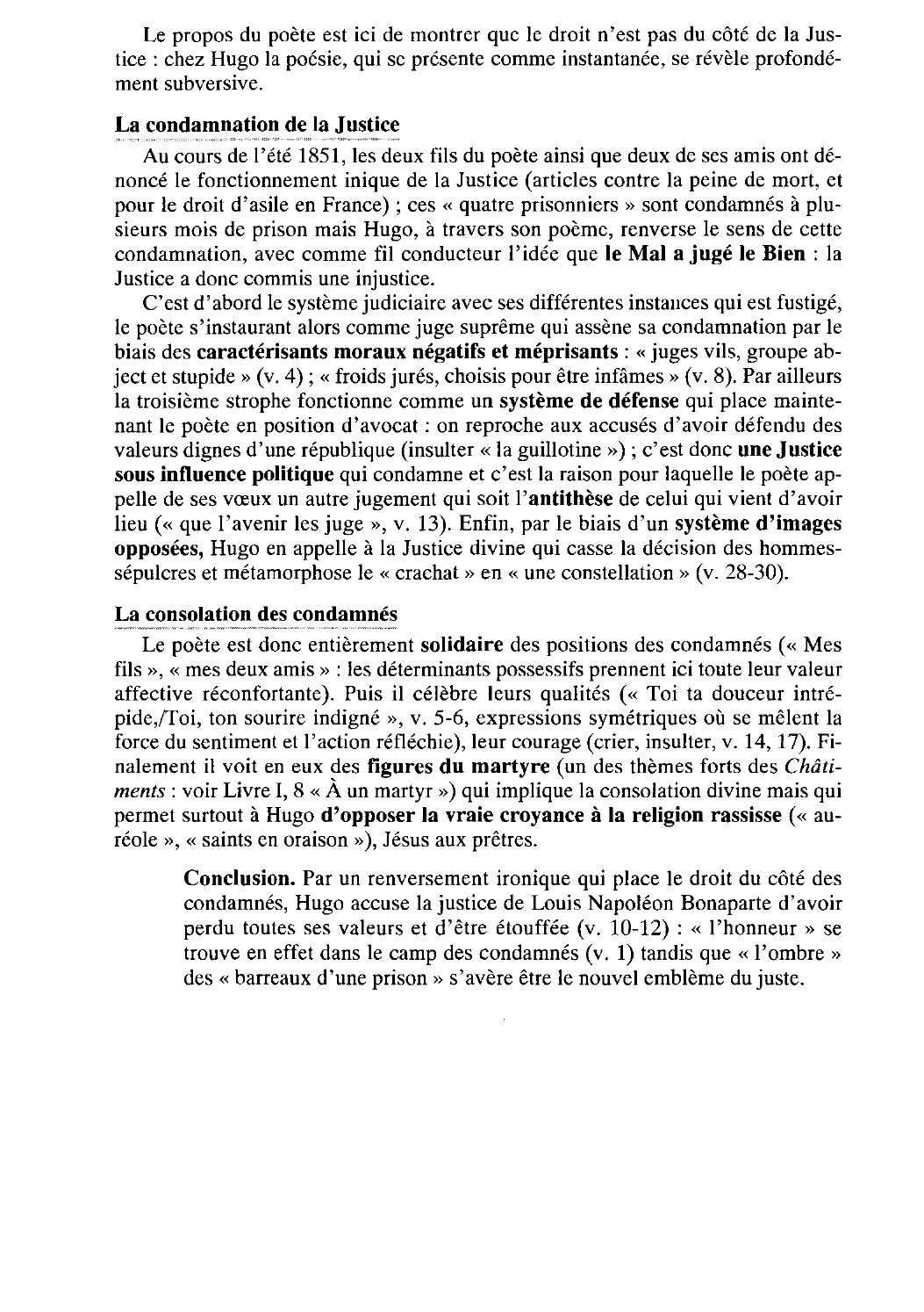 Prévisualisation du document À quatre prisonniers (Livre IV, 12)  (après leur condamnation) - Hugo - Chatiments