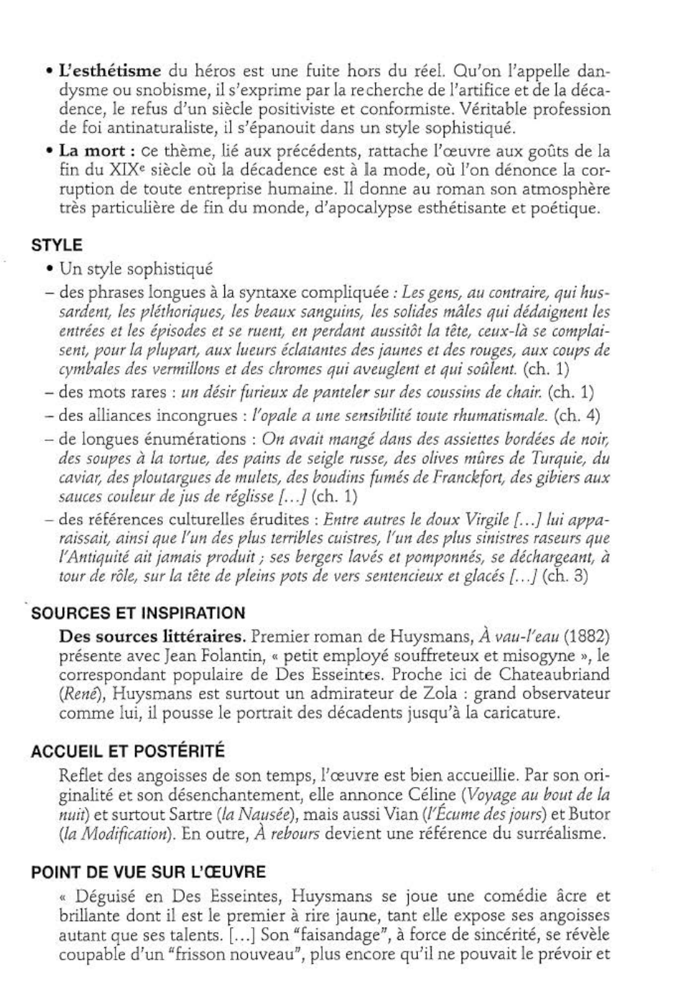 Prévisualisation du document À rebours 1884  Joris-Karl Huysmans (analyse détaillée)