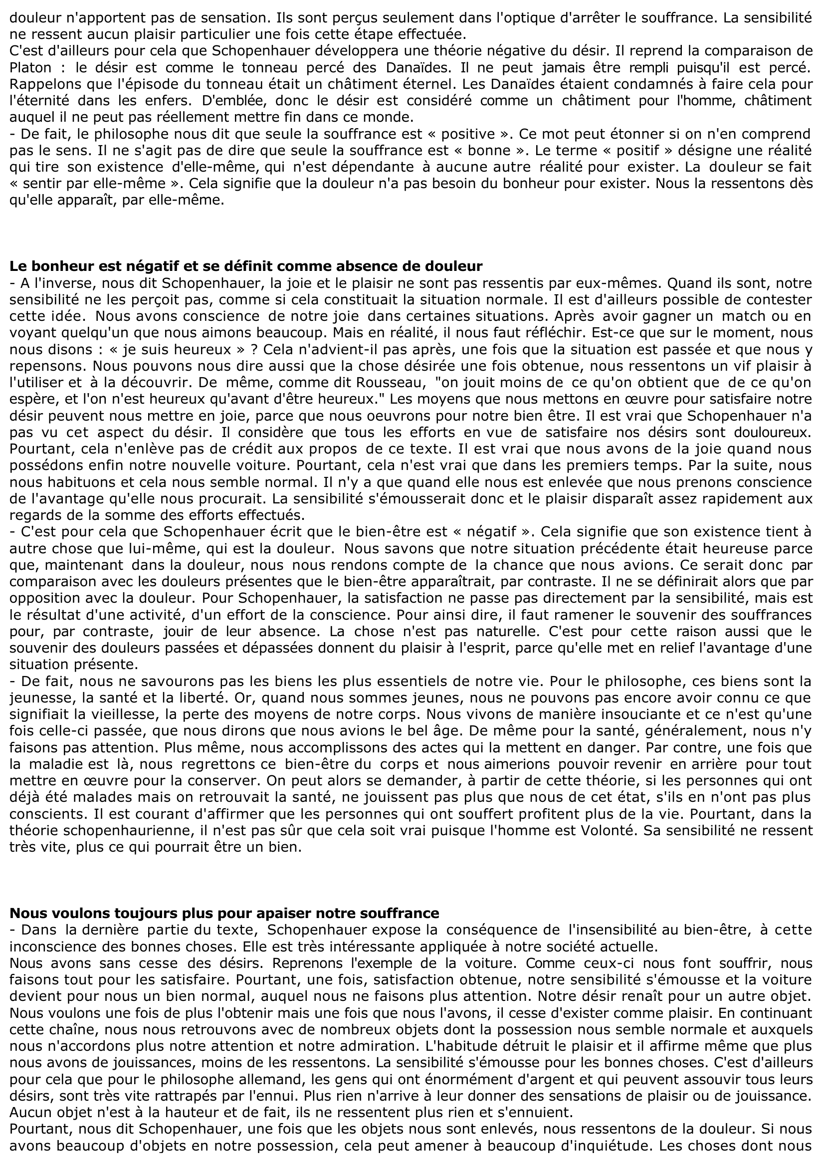 Prévisualisation du document A. SCHOPENHAUER, Le Monde comme volonté et comme représentation, trad. A. Burdeau, Paris, PUF