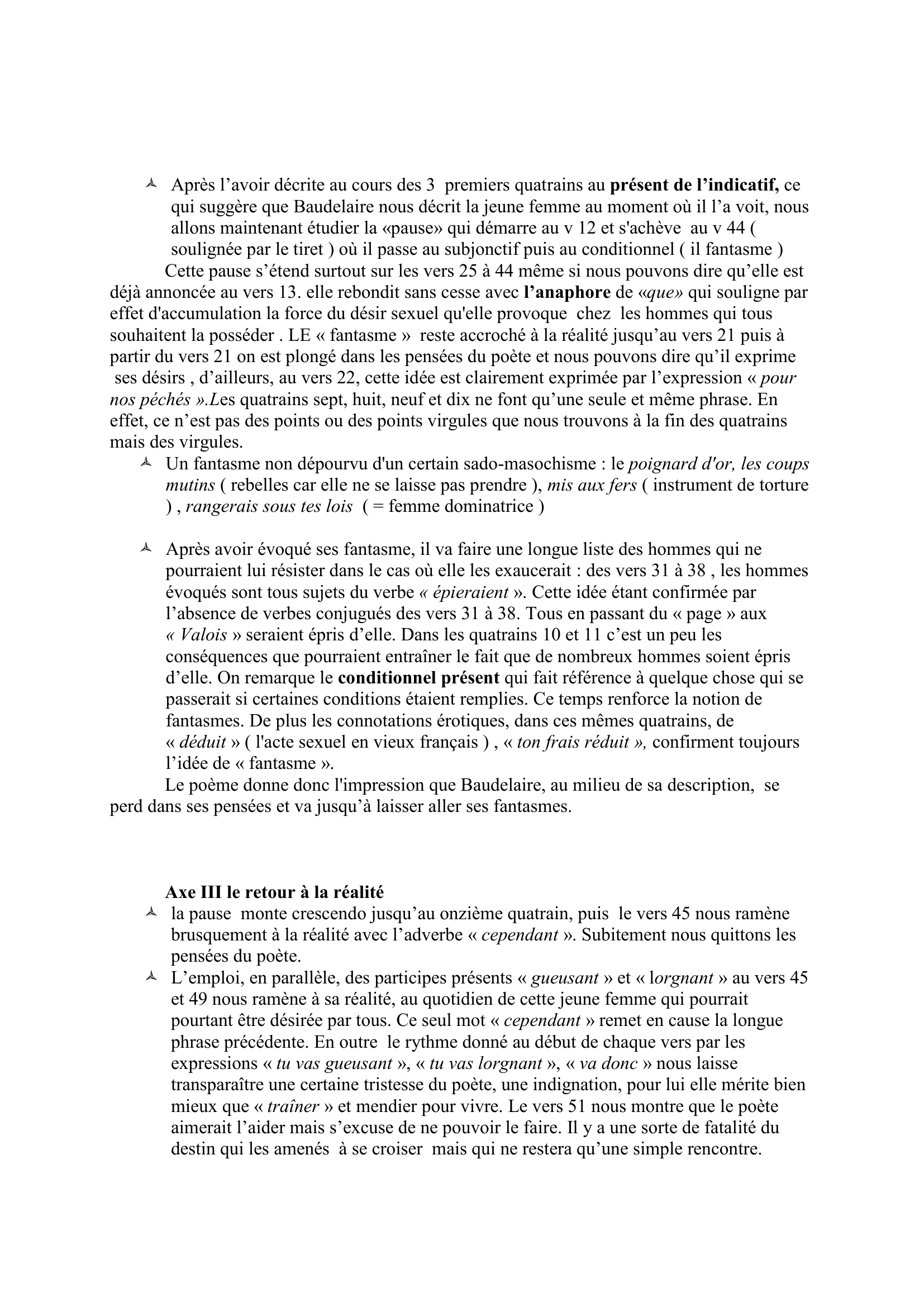Prévisualisation du document A Une Mendiante Rousse de Baudelaire (commentaire)