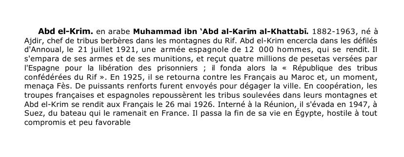 Prévisualisation du document Abd el-Krim.