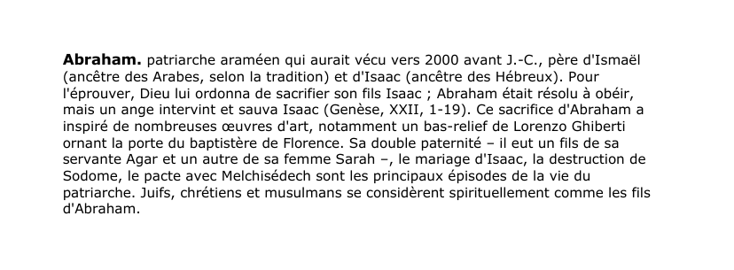 Prévisualisation du document Abraham.