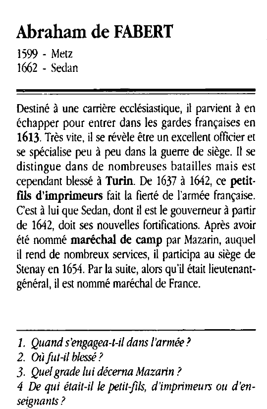 Prévisualisation du document Abraham de FABERT