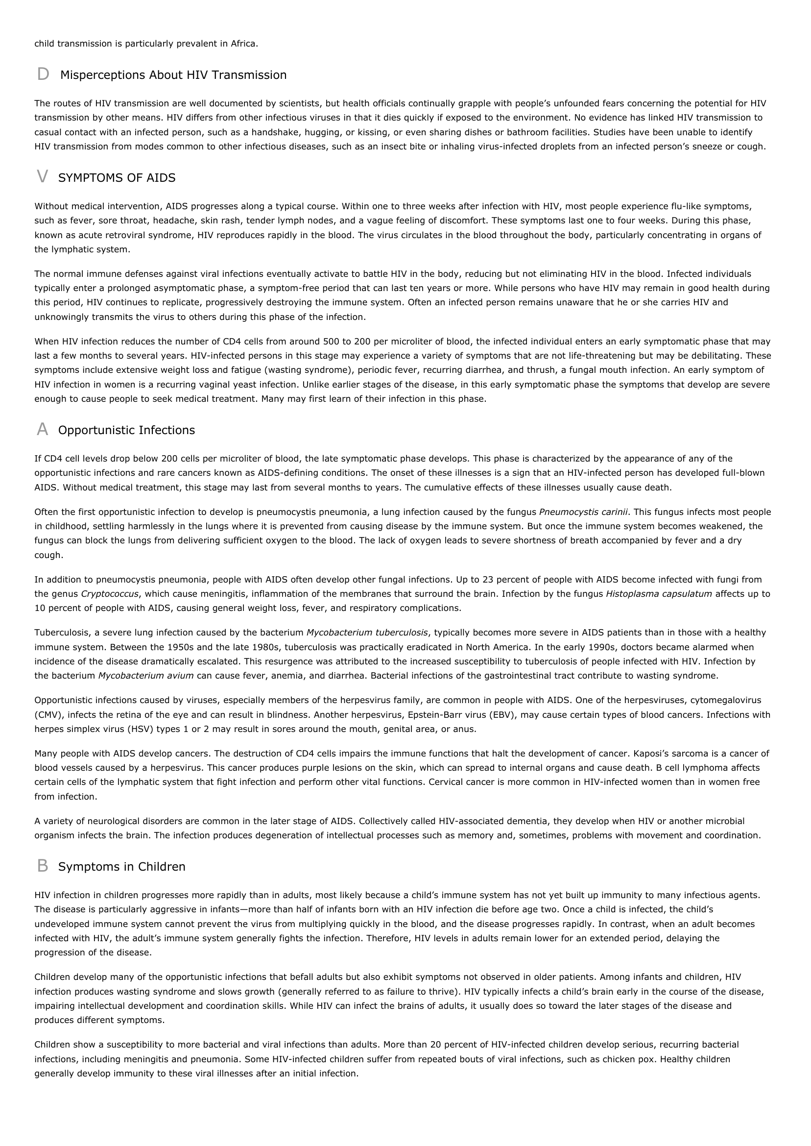 Prévisualisation du document Acquired Immunodeficiency Syndrome.