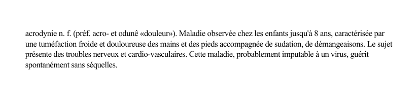 Prévisualisation du document acrodynie n.