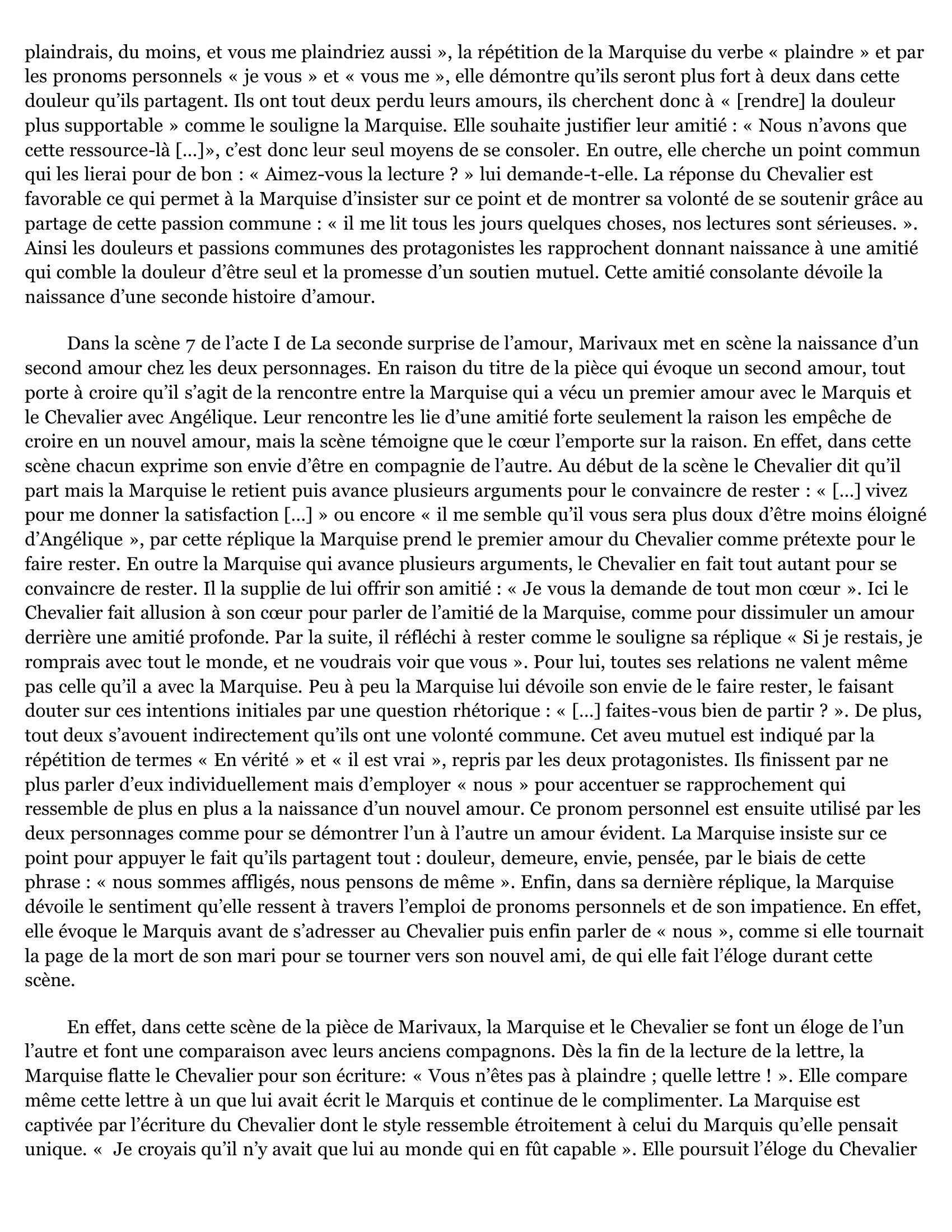 Prévisualisation du document Acte I Scène 7 - La Seconde Surprise De L'amour De Marivaux.