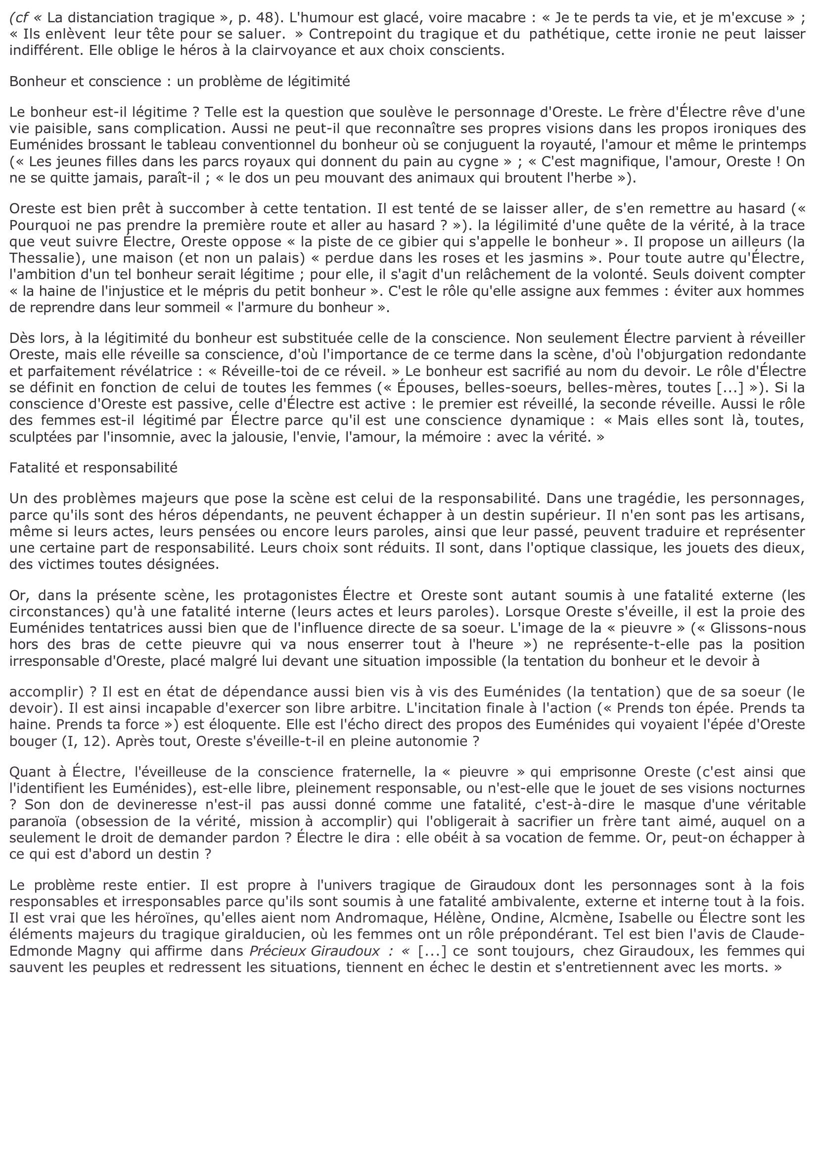 Prévisualisation du document ACTE II, SCÈNE 3 (Electre de Giraudoux)