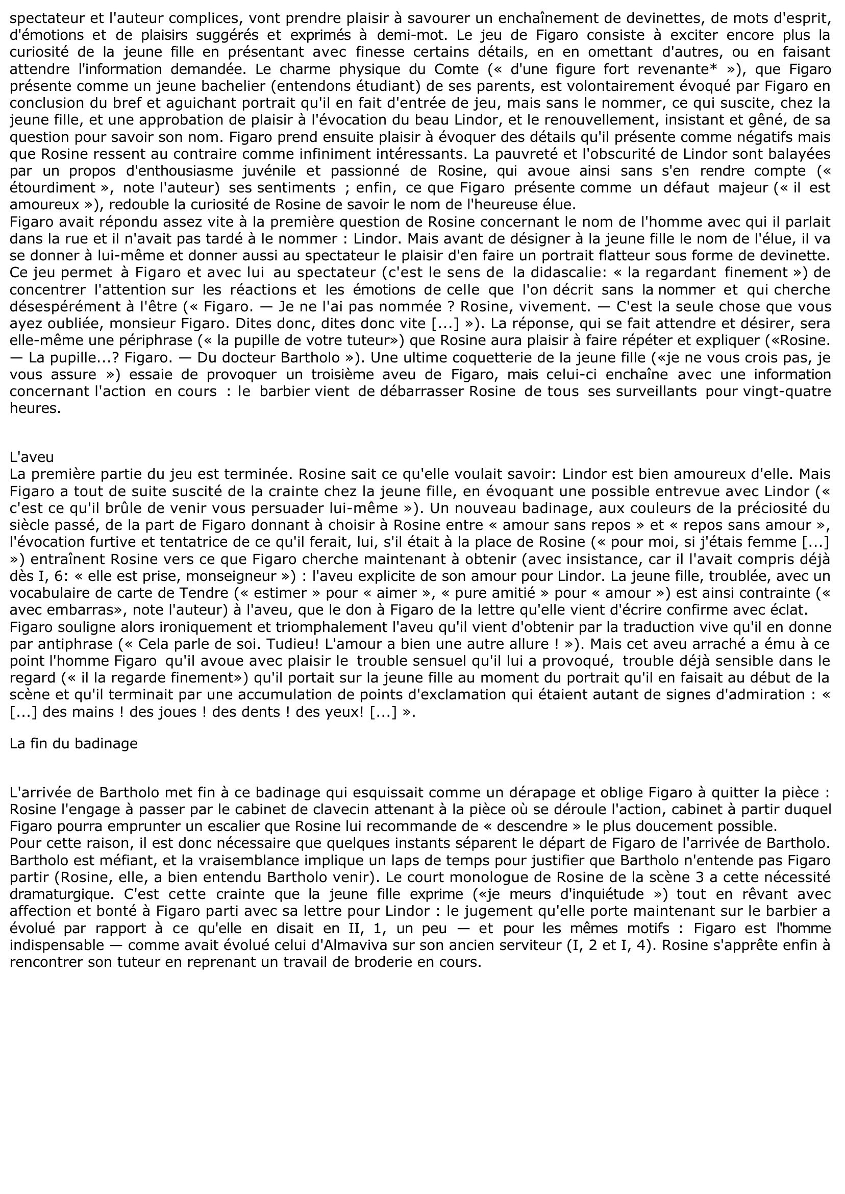 Prévisualisation du document ACTE II, SCÈNES 1-3 du "Barbier de Séville" de Beaumarchais (commentaire)