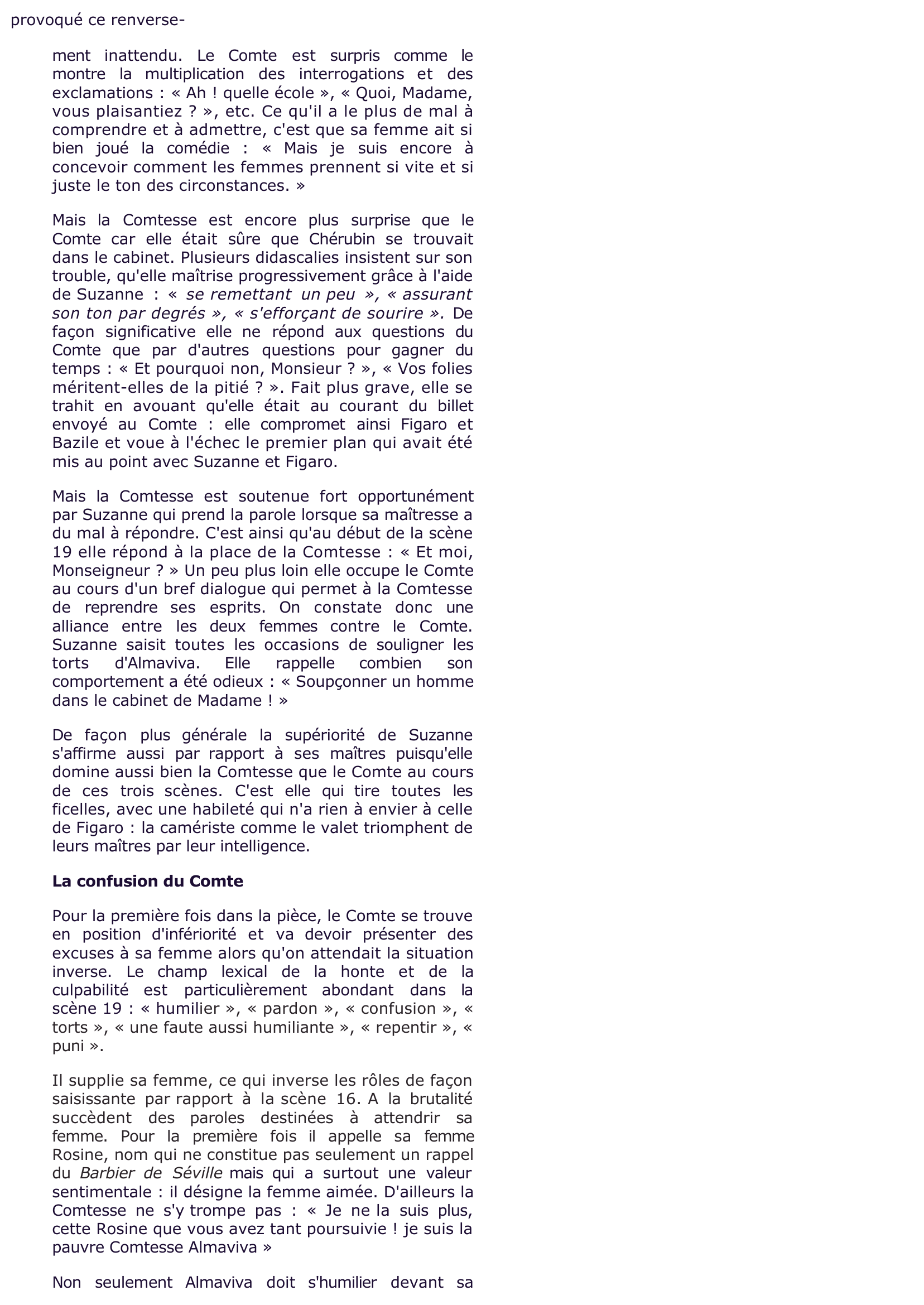 Prévisualisation du document ACTE II, SCÈNES 20-21  - Le mariage de Figaro de Beaumarchais (commentaire)