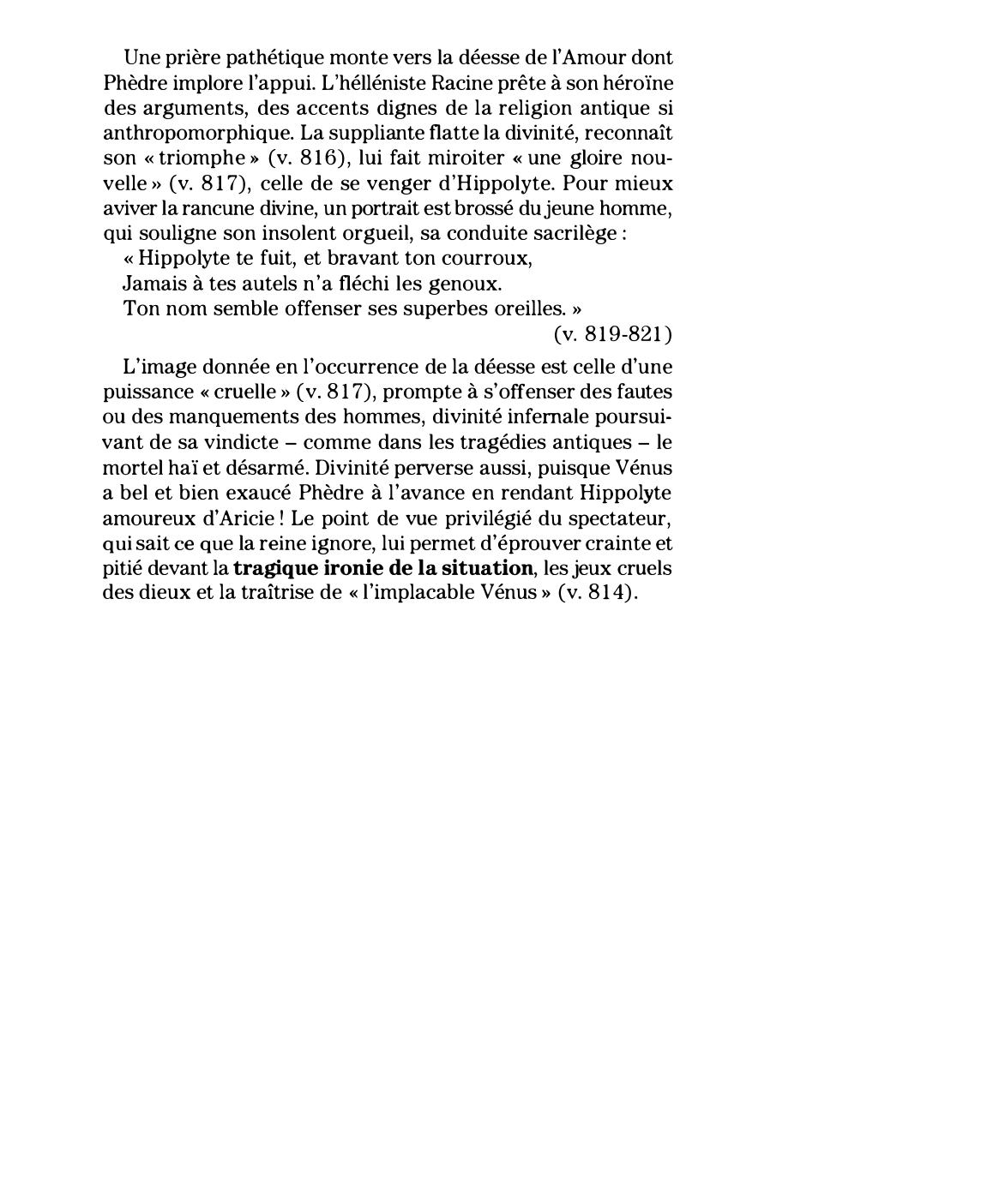 Prévisualisation du document Acte III, scène 2 de Phèdre de Jean Racine (résumé et commentaire)