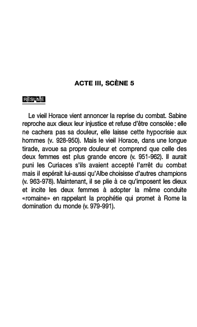 Prévisualisation du document ACTE III, SCÈNE 5: HORACE de Corneille
