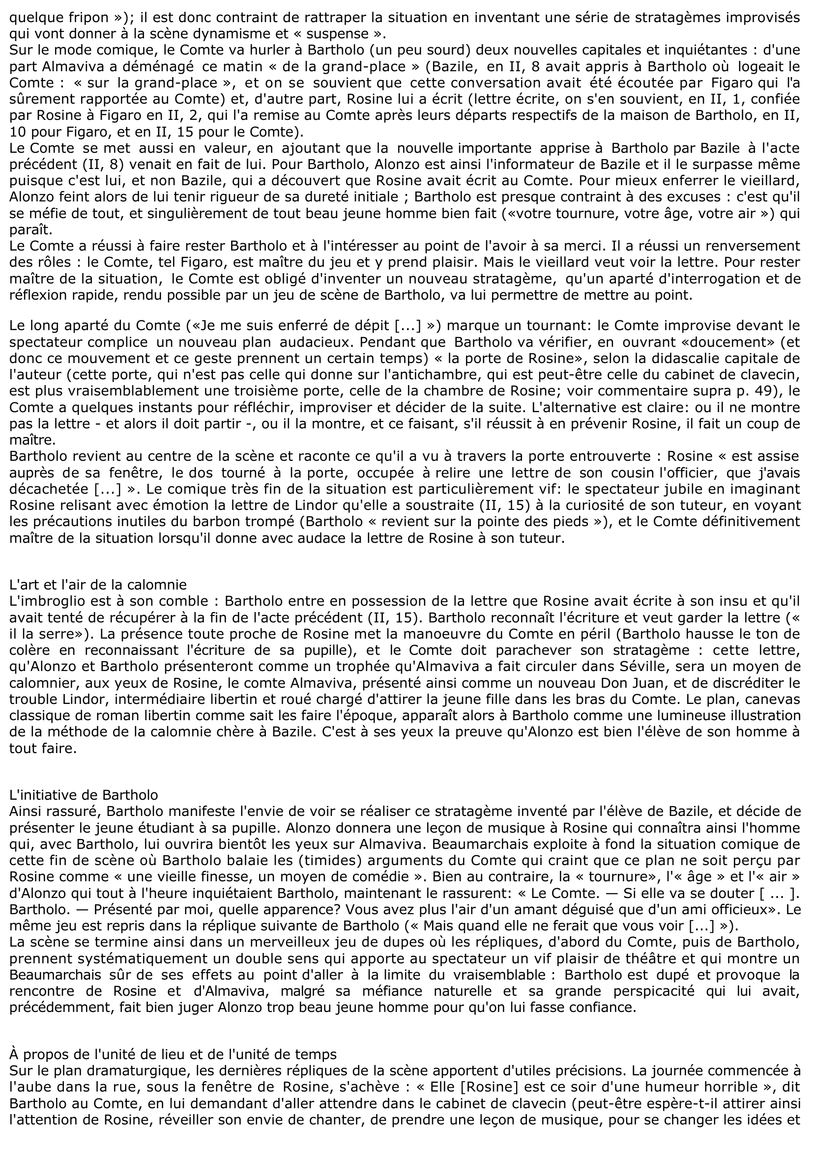Prévisualisation du document ACTE III, SCÈNES 1-3 du "Barbier de Séville" de Beaumarchais (commentaire)