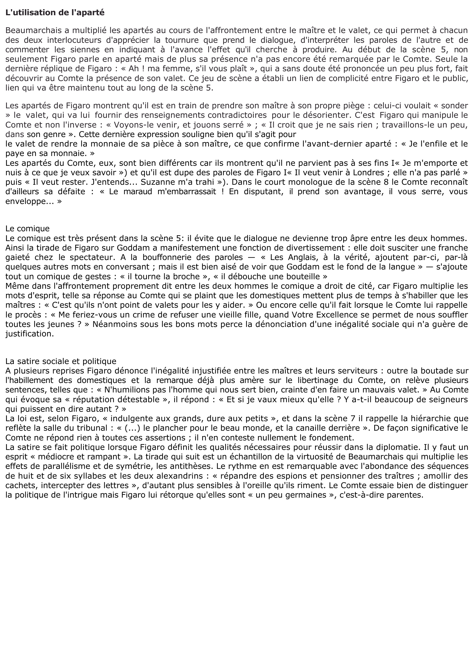 Prévisualisation du document ACTE III, SCÈNES 9-11: Le mariage de Figaro de Beaumarchais (commentaire)