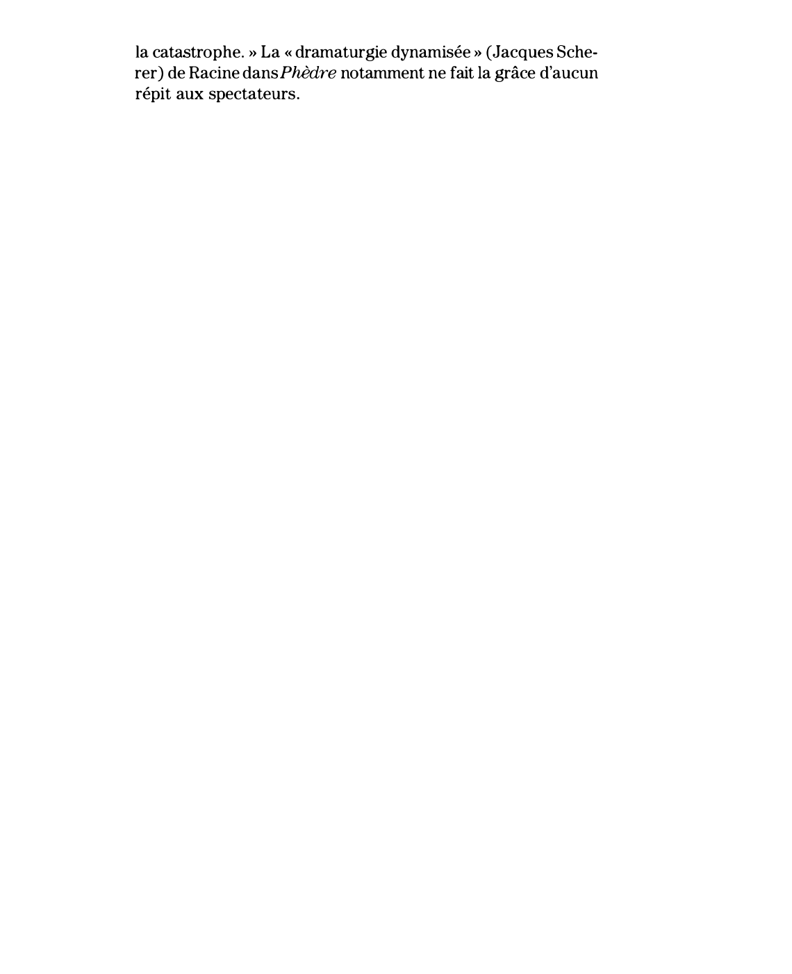 Prévisualisation du document Acte IV de Phèdre de Jean Racine (résumé et commentaire)