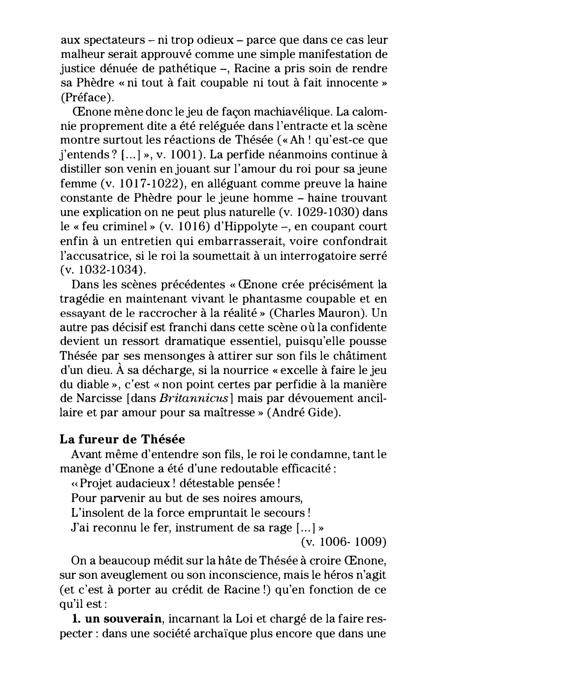 Prévisualisation du document Acte IV, scène 1 de Phèdre de Jean Racine (résumé et commentaire)