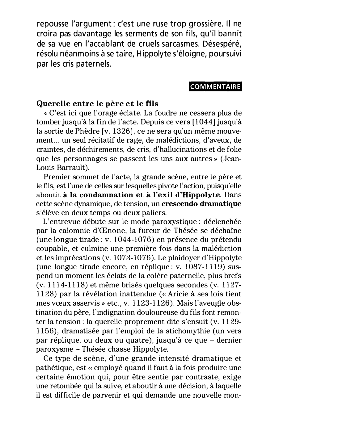 Prévisualisation du document Acte IV, scène 2 de Phèdre de Jean Racine (résumé et commentaire)