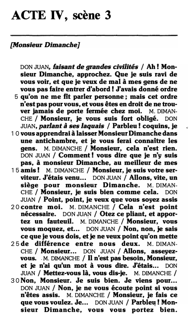 Prévisualisation du document ACTE IV, scène 3: Commentaire - Dom Juan de Molière